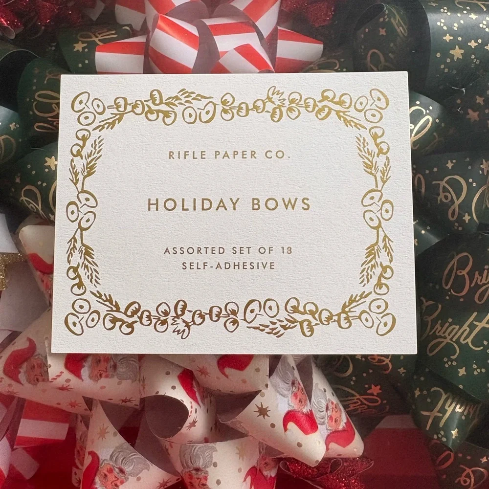 Rifle Paper Co. Holiday Bow Set NIP